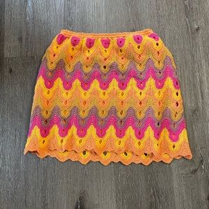 Free people skirt multi color